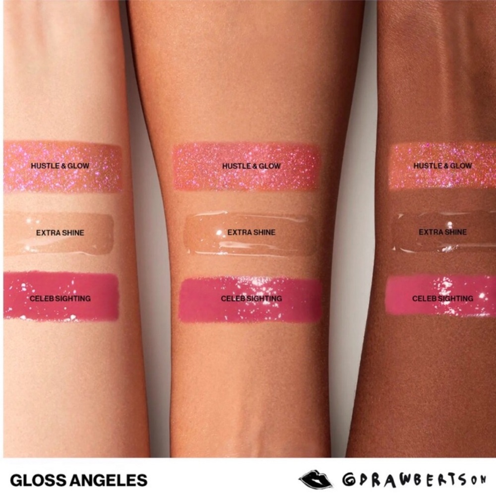 Smashbox Gloss Angeles Trio Set in Hustle & Glow, Extra Shine & Celeb Sighting - Picture 4 of 12